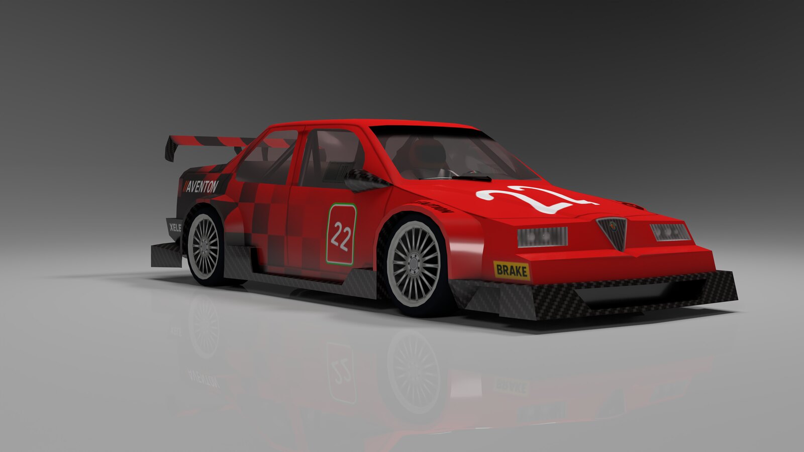 Front three-quarter view of 155 DTM
