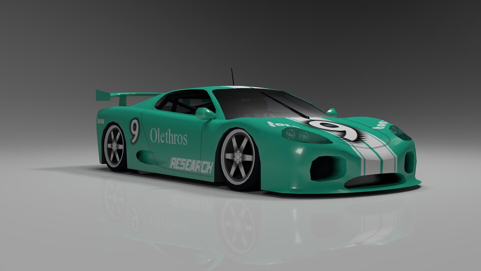 Front three-quarter view of Car 1 TRB1