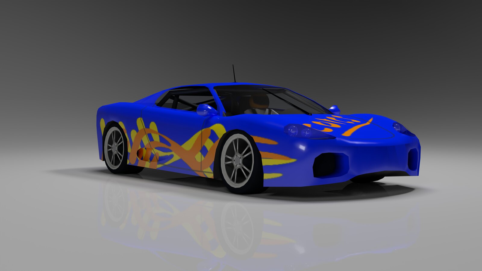 Front three-quarter view of Car 1 TRB3