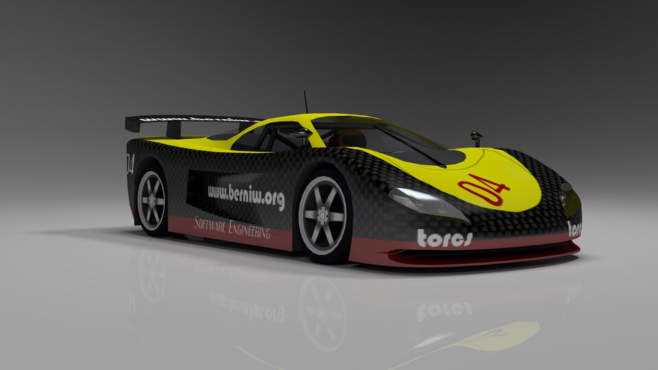 Front three-quarter view of Car 7 TRB1